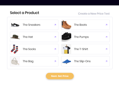 Step 1 — pick a product